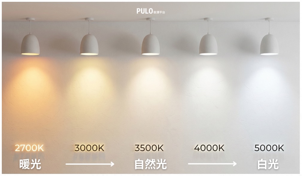 色溫3000K、4000K有什麼差別？嵌燈、吸頂燈缺點是什麼？色溫到燈具款式一次看懂！- PULO裝潢平台