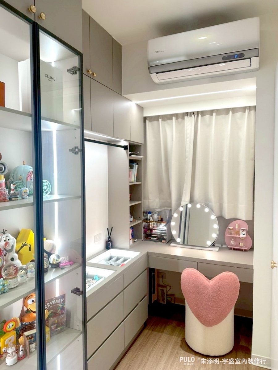 樂土也能刷出鄉居色？桃園室內設計開箱：小冰柱玻璃引光、打造奶油風質感，翻轉20坪暗廳格局-宇盛室內裝修行桃園室內設計 - PULO裝潢平台