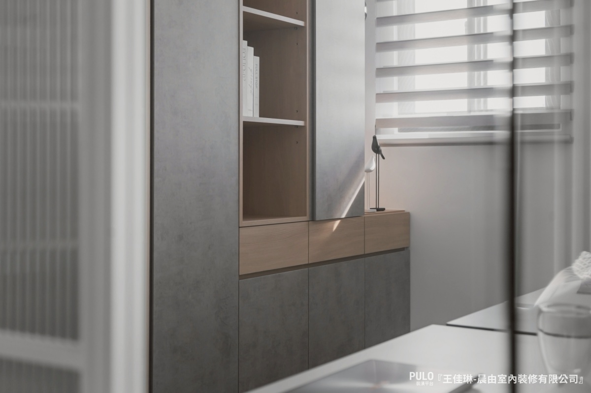 晨由室內裝修有限公司台南室內設計作品 - PULO裝潢平台 30坪台南室內設計開箱:霧白奶油風與玻璃書房,打造貓咪也愛的透光極簡宅 - 晨由室內裝修有限公司作品 - PULO裝潢平台