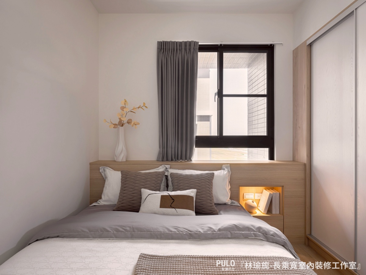 長乘寬室內裝修工作室臥室設計作品 - PULO裝潢平台 床頭上有燈風水好嗎?90%的人都裝錯了!完整破解房間風水 - 長乘寬室內裝修工作室臥室設計作品 - PULO裝潢平台