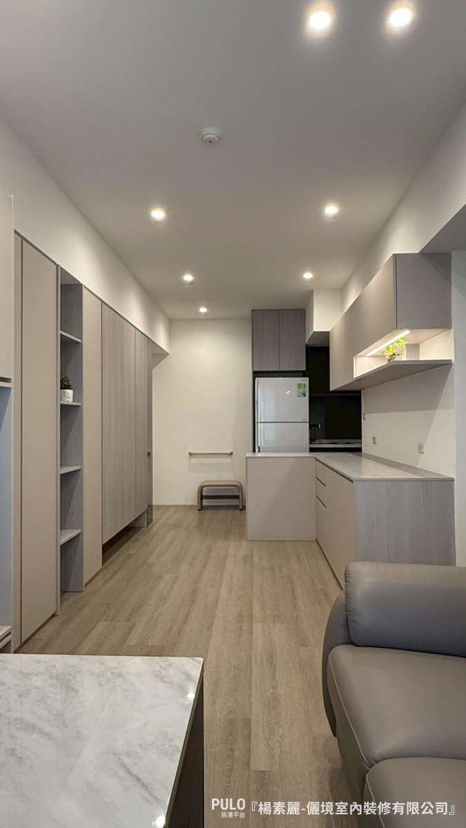 桃園室內設計實例｜22坪銀髮宅系統櫃規劃，樂齡友善的簡約輕裝潢-儷境室內裝修有限公司桃園室內設計 - PULO裝潢平台