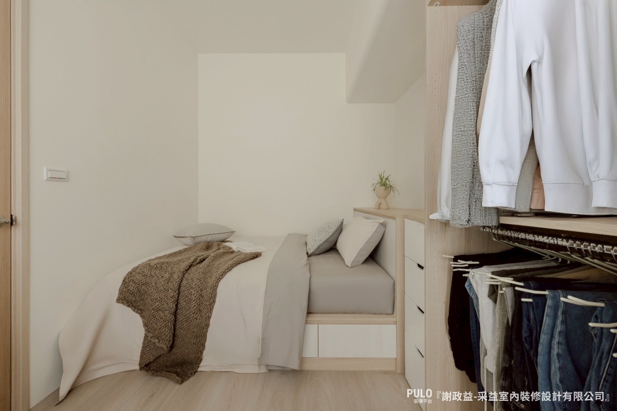 采益室內裝修設計有限公司小坪數裝潢作品 - PULO裝潢平台 小坪數裝潢必看!新北15坪系統櫃設計,極簡風打造最強收納宅-采益室內裝修設計有限公司小坪數裝潢作品 - PULO裝潢平台