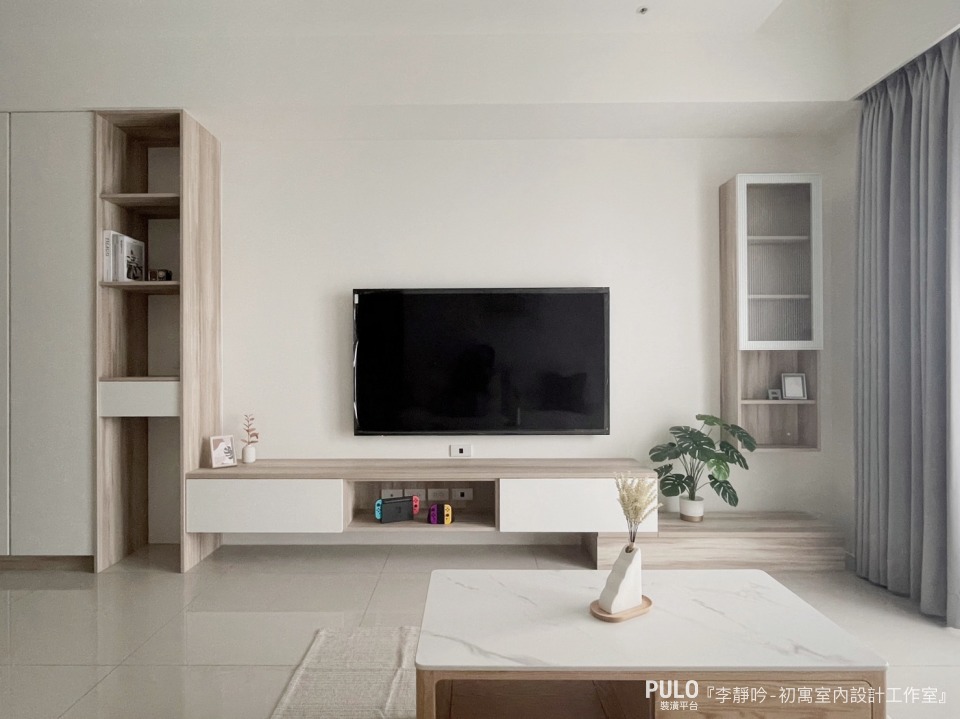 電視櫃要做多大？3個電視櫃設計攻略！ 初寓室內設計工作室作品- PULO裝潢平台