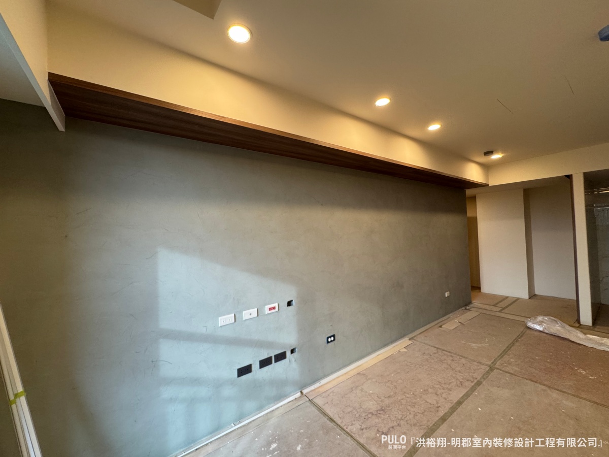 雲石漆電視牆設計-明郡室內裝修設計工程有限公司智能家居作品 - PULO裝潢平台