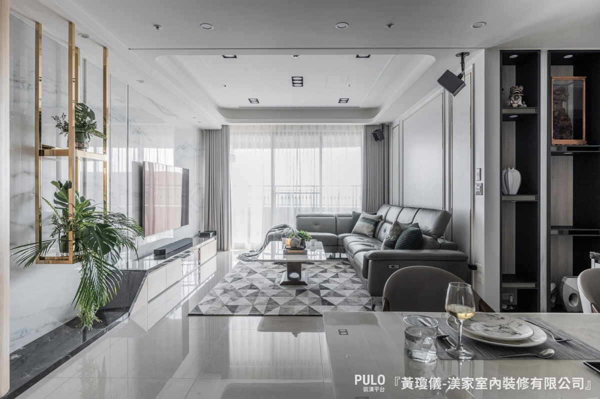 台中新成屋設計｜33坪混搭輕奢風住宅。渼家室內裝修有限公司台中室內設計作品 - PULO裝潢平台