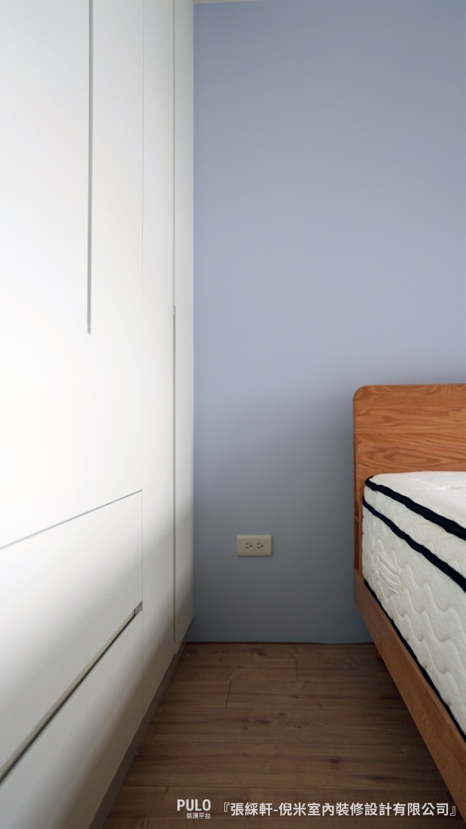 小坪數裝潢必看！台中室內設計案例：16坪白色系居家，用系統櫃與圓弧設計放大空間感-倪米室內裝修設計有限公司台中室內設計 - PULO裝潢平台