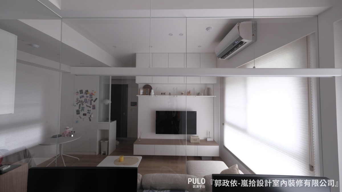 小坪數設計案例三：13坪，全新屋，白色清新小宅。嵐拾設計室內裝修有限公司小坪數裝潢作品 - PULO裝潢平台