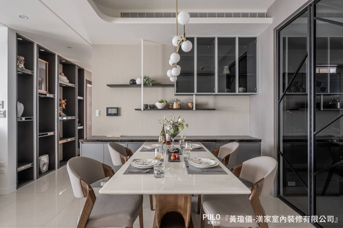 台中新成屋設計｜33坪混搭輕奢風住宅。渼家室內裝修有限公司台中室內設計作品 - PULO裝潢平台