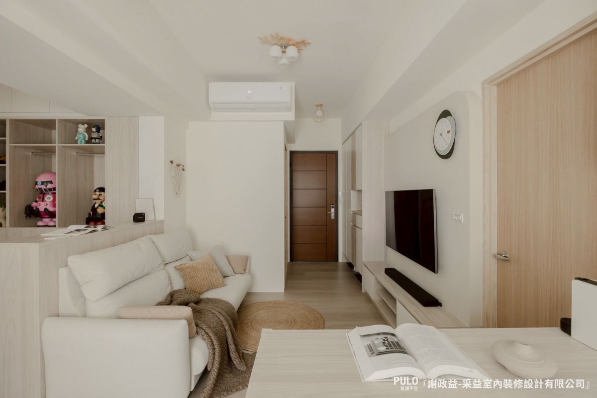 采益室內裝修設計有限公司小坪數裝潢作品 - PULO裝潢平台 小坪數裝潢必看!新北15坪系統櫃設計,極簡風打造最強收納宅-采益室內裝修設計有限公司小坪數裝潢作品 - PULO裝潢平台
