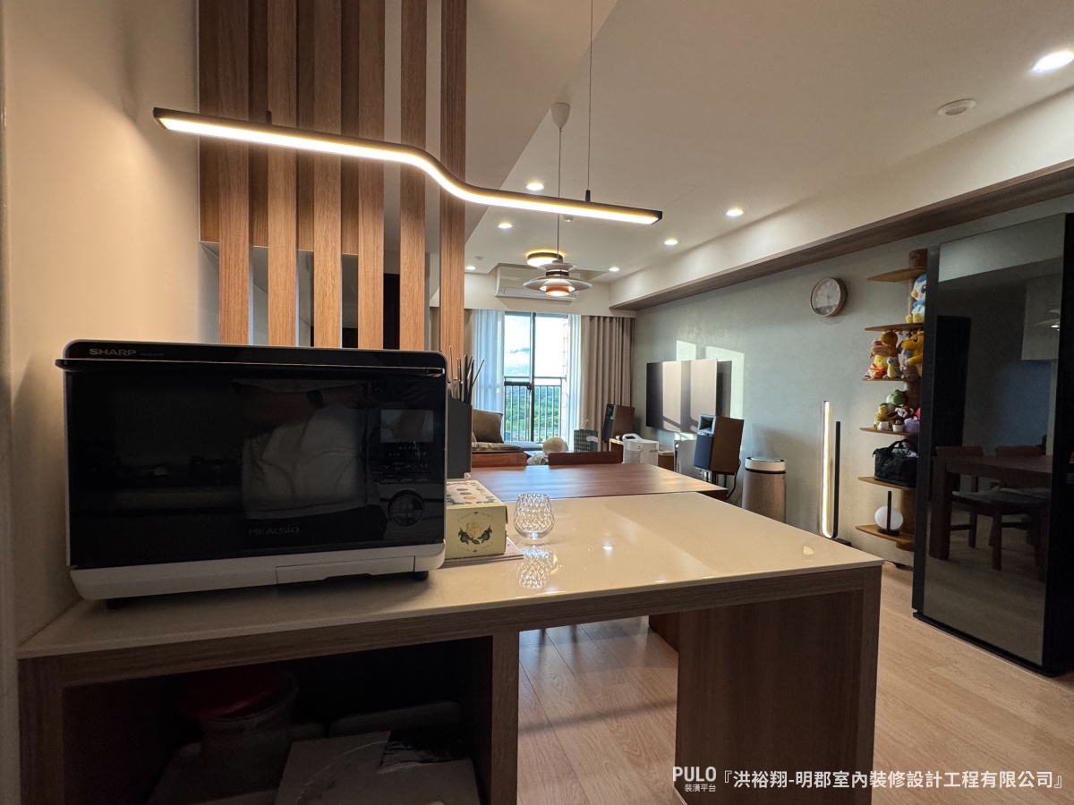 智能家居控必看！桃園室內設計開箱：雲石漆與青空燈打造工程師的清爽機能宅-明郡室內裝修設計工程有限公司智能家居作品 - PULO裝潢平台