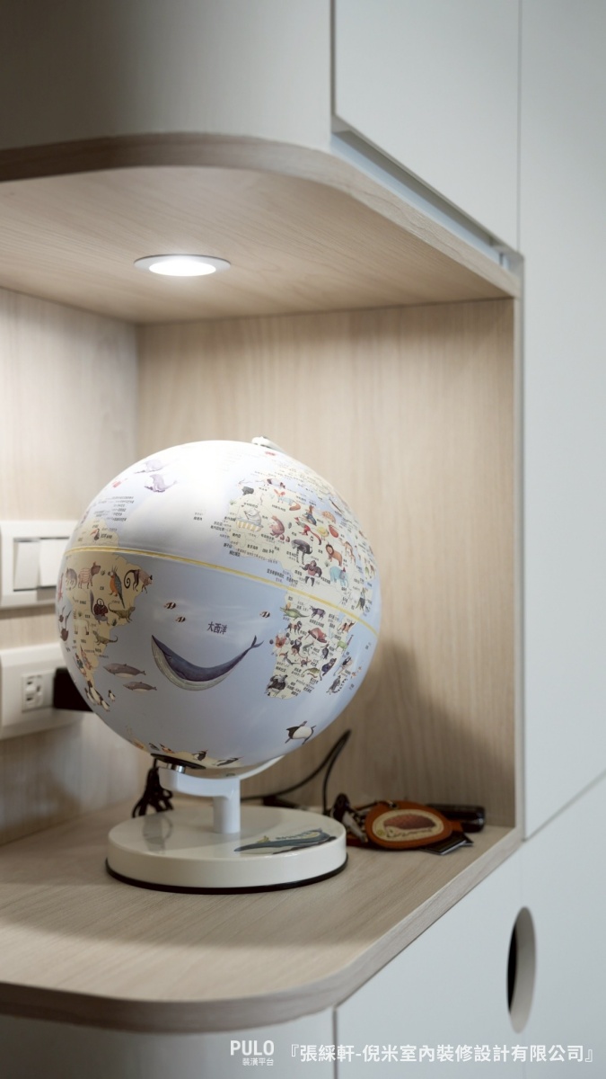 小坪數裝潢必看！台中室內設計案例：16坪白色系居家，用系統櫃與圓弧設計放大空間感-倪米室內裝修設計有限公司台中室內設計 - PULO裝潢平台