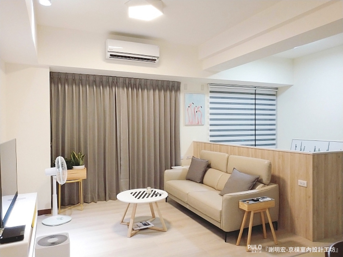 低預算高雄裝潢，北歐風客廳輕裝潢 - 京樸室內設計工坊作品 - PULO裝潢平台