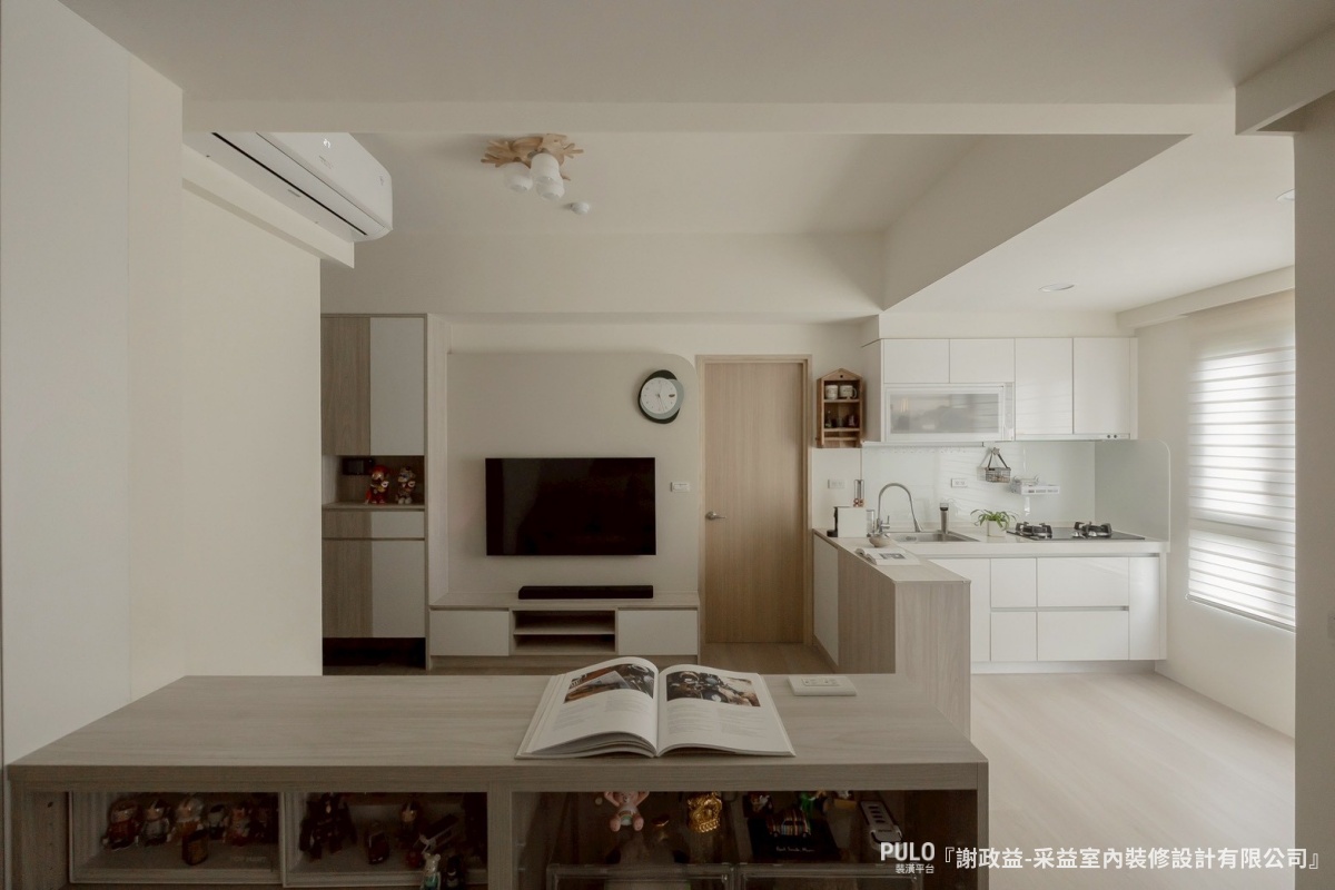 小坪數裝潢必看！新北15坪系統櫃設計，極簡風打造最強收納宅-采益室內裝修設計有限公司小坪數裝潢作品 - PULO裝潢平台