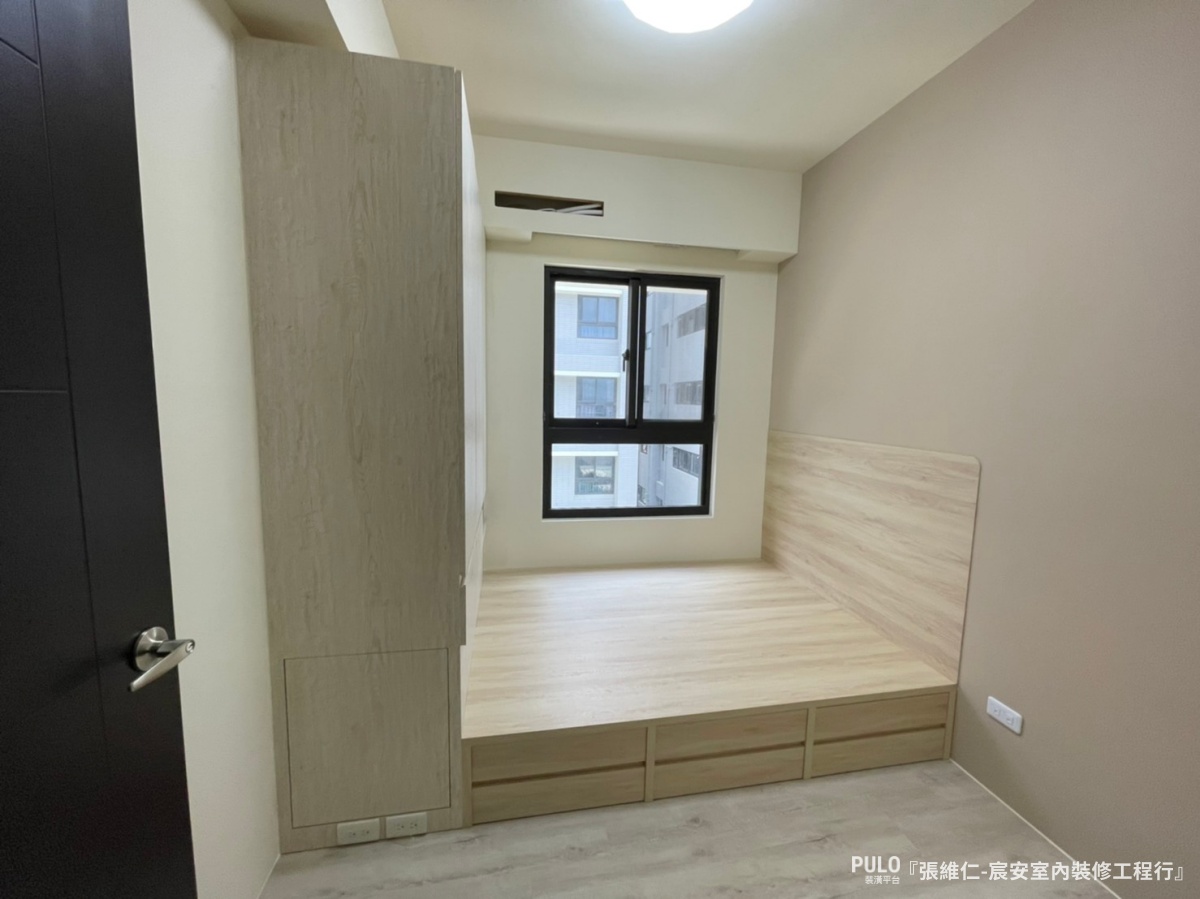 宸安室內裝修工程行台中油漆作品 - PULO裝潢平台 次臥跳色:乳膠漆 NN2570-3-宸安室內裝修工程行台中油漆作品 - PULO裝潢平台