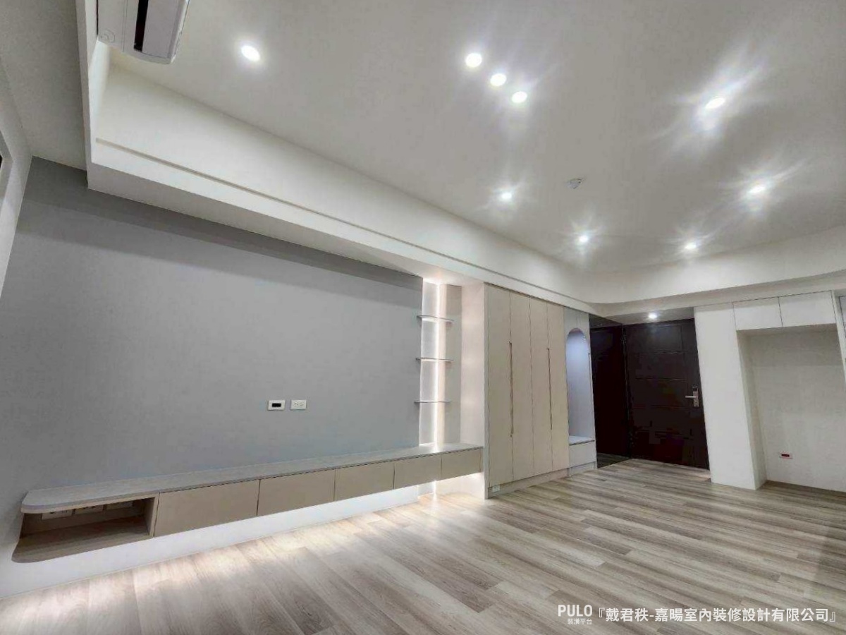 【桃園室內設計】18坪簡約宅開箱：用圓弧線條收邊包樑，打造耐看又溫柔的生活空間-嘉暘室內裝修設計有限公司桃園室內設計 - PULO裝潢平台