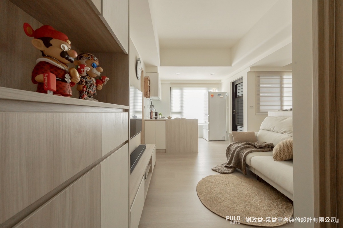 采益室內裝修設計有限公司小坪數裝潢作品 - PULO裝潢平台 小坪數裝潢必看!新北15坪系統櫃設計,極簡風打造最強收納宅-采益室內裝修設計有限公司小坪數裝潢作品 - PULO裝潢平台