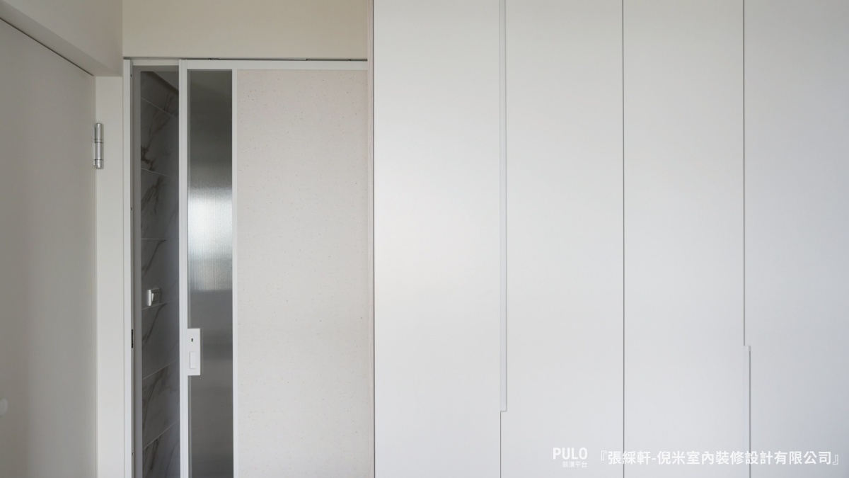 小坪數裝潢必看！台中室內設計案例：16坪白色系居家，用系統櫃與圓弧設計放大空間感-倪米室內裝修設計有限公司台中室內設計 - PULO裝潢平台