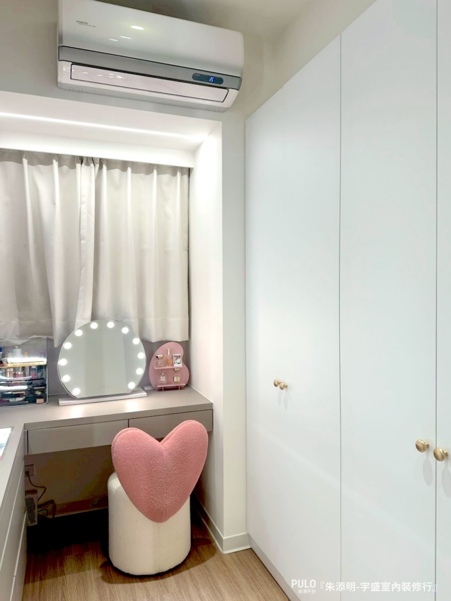 樂土也能刷出鄉居色？桃園室內設計開箱：小冰柱玻璃引光、打造奶油風質感，翻轉20坪暗廳格局-宇盛室內裝修行桃園室內設計 - PULO裝潢平台