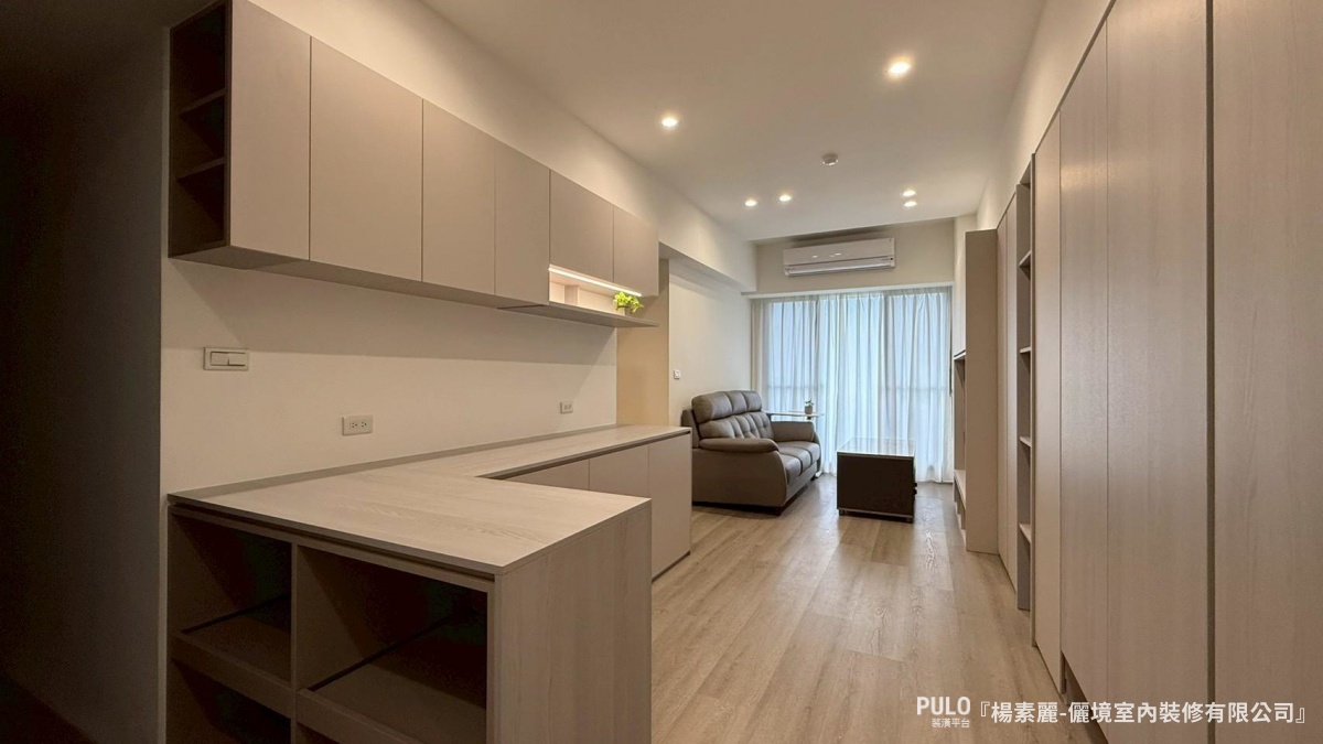 桃園室內設計實例｜22坪銀髮宅系統櫃規劃，樂齡友善的簡約輕裝潢-儷境室內裝修有限公司桃園室內設計 - PULO裝潢平台