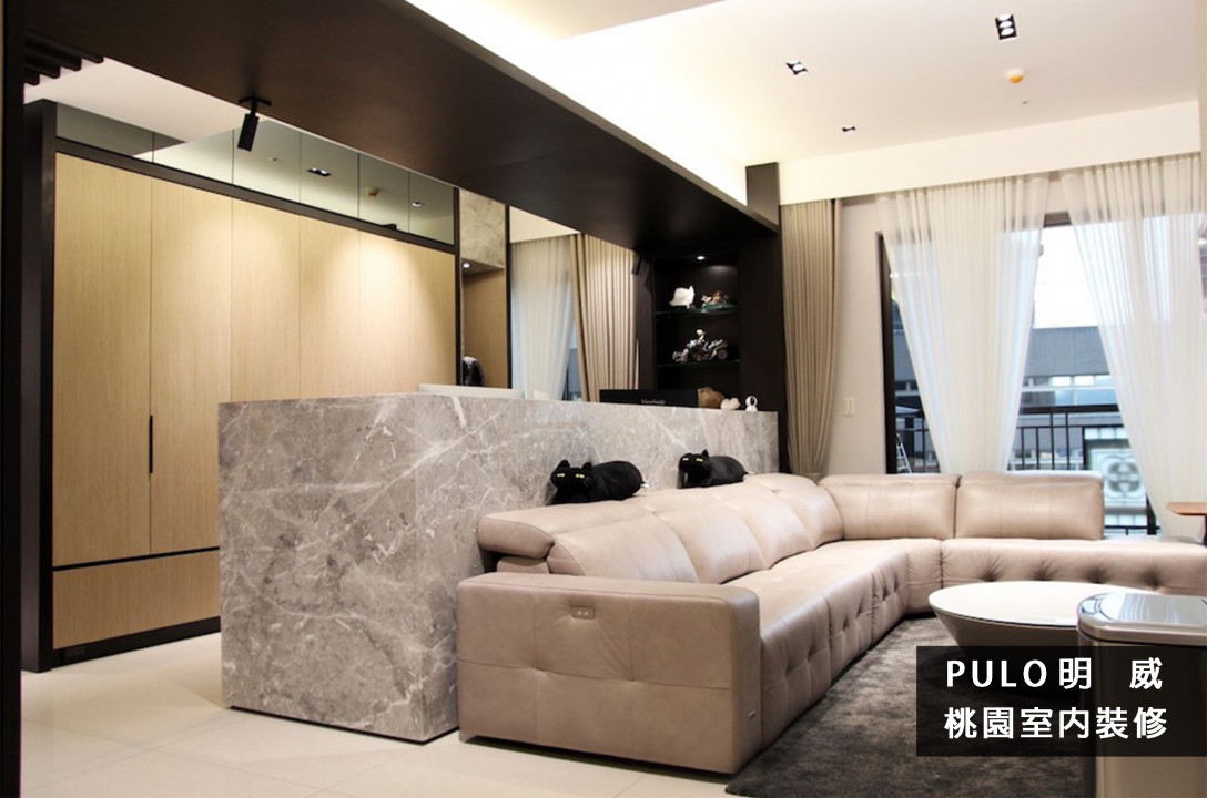 7種客廳設計裝潢風格！輕鬆掌握室內設計重點元素-輕奢風大理石